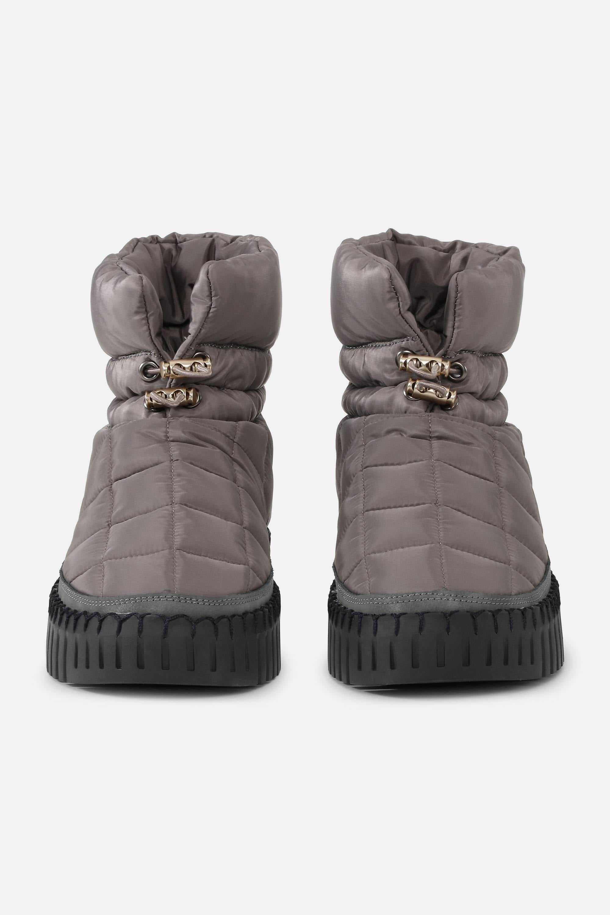 Tulip Padded Winter Boot - Grey Black